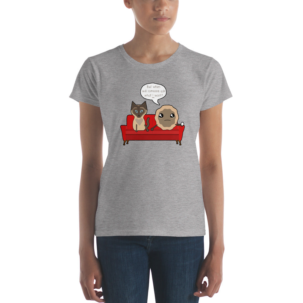 Elvis, Want a Cookie? My Favorite Murder Therapy Women's Short Sleeve T-shirt