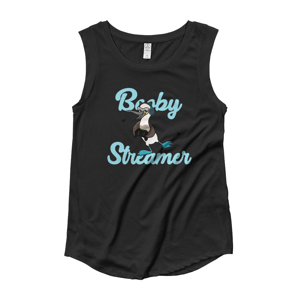 Booby Streamer Ladies’ Cap Sleeve T-Shirt